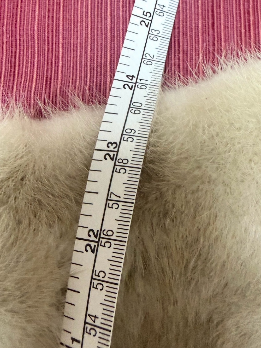 Lux mink Fur Shawl Wrap in Light Beige - Women Accessories - Picture 12 of 13